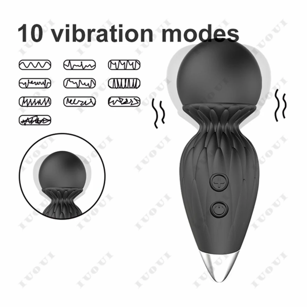 10 Frequency Female Thread Vibration Massage Stick