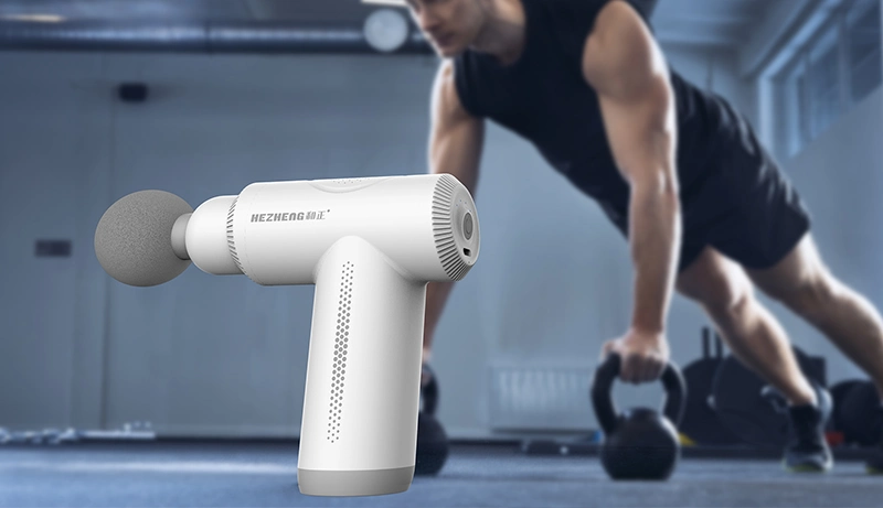 Hezheng Cordless Portable Deep Tissue Muscle Mini Massage Gun Equipment Body Sport Percussion Massager Handheld Gym Body Massage Product