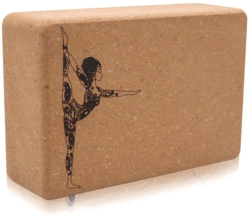 Cork Yoga Block Solid Natural Cork Exercise Brick